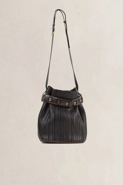 Delvaux Brown Toile De Cuir Calicot Crossbody Bag