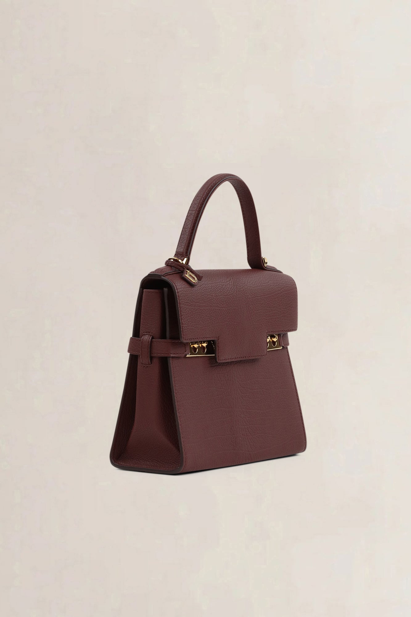 Delvaux Dark Burgundy Tempête PM Crossbody Bag