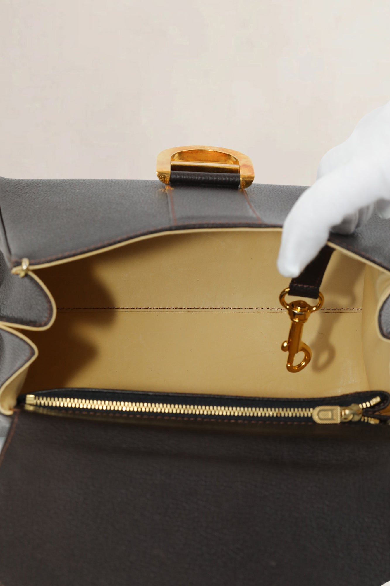 Delvaux Brillant Brown PM Crossbody Bag