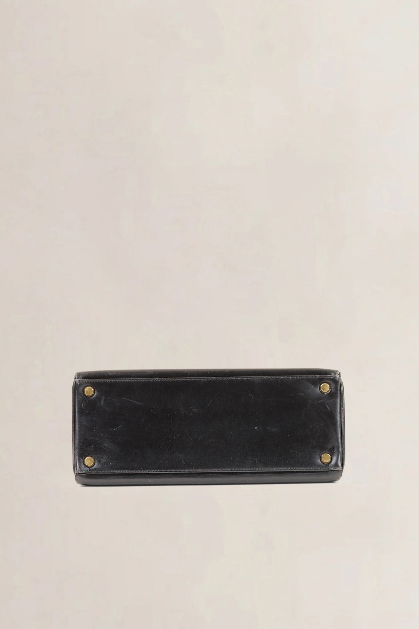 Hermès Black Kelly 28 Top Handle Bag