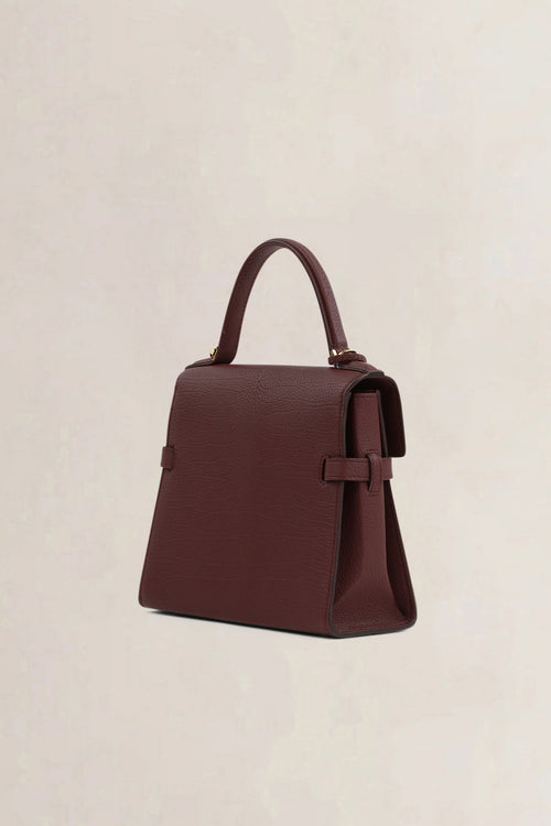 Delvaux Dark Burgundy Tempête PM Crossbody Bag