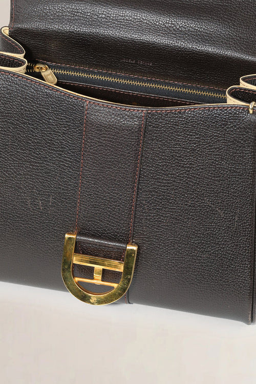 Delvaux Brillant Brown PM Crossbody Bag