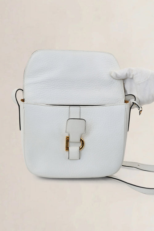 Delvaux White Leather Crossbody Bag