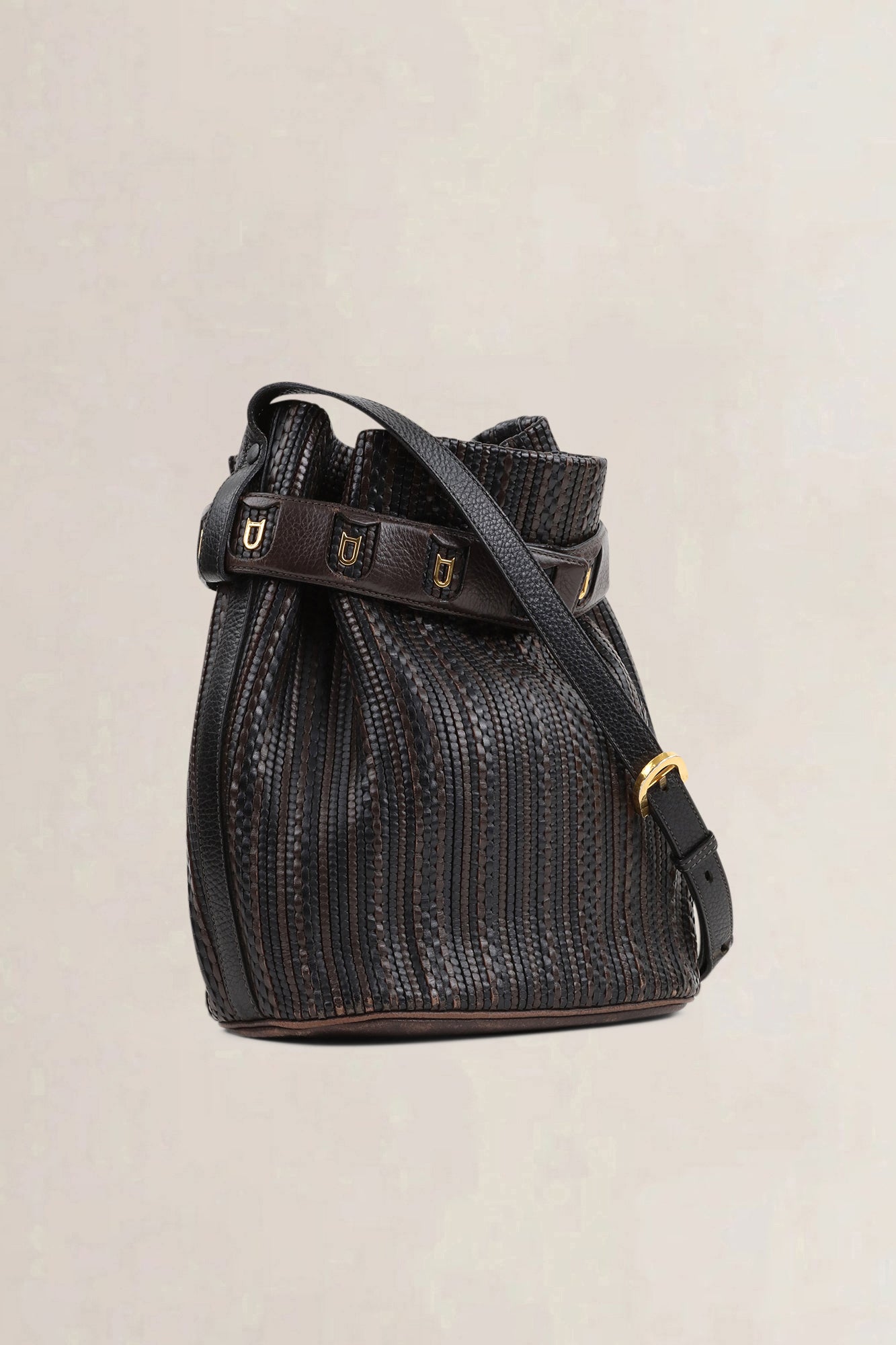 Delvaux Brown Toile De Cuir Calicot Crossbody Bag