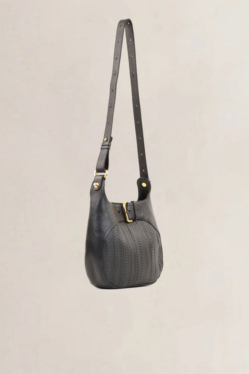 Delvaux Black Toile de Cuir Souverain Crossbody Bag