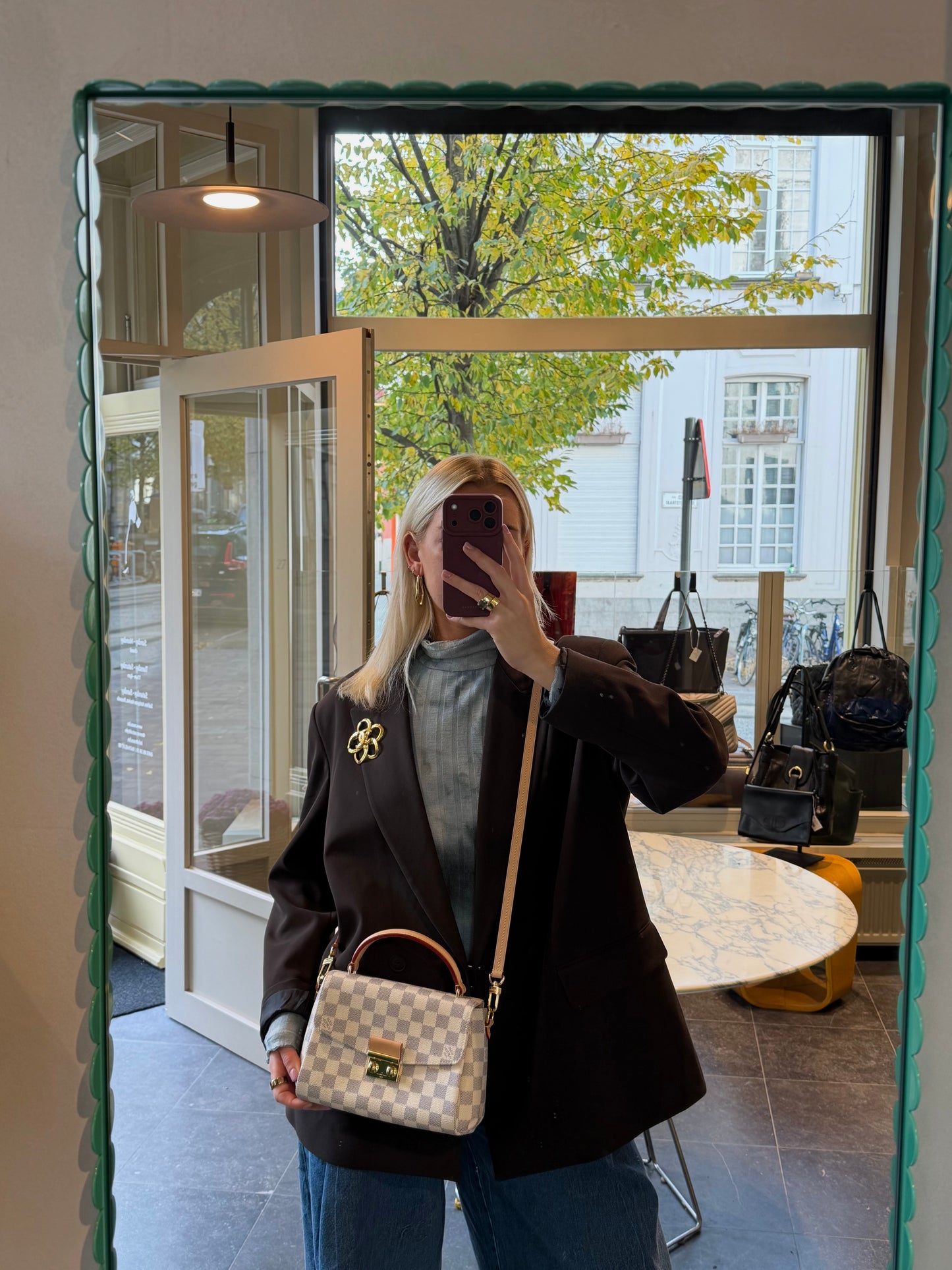 Louis Vuitton Croisette Damier Azur Crossbody Bag