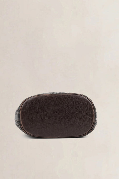 Delvaux Brown Toile De Cuir Calicot Crossbody Bag