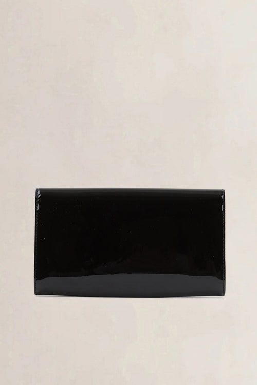 Louis Vuitton Black Patent leather Louise Clutch