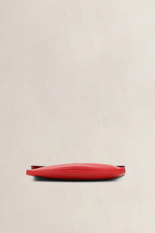 Delvaux Red Leather Clutch