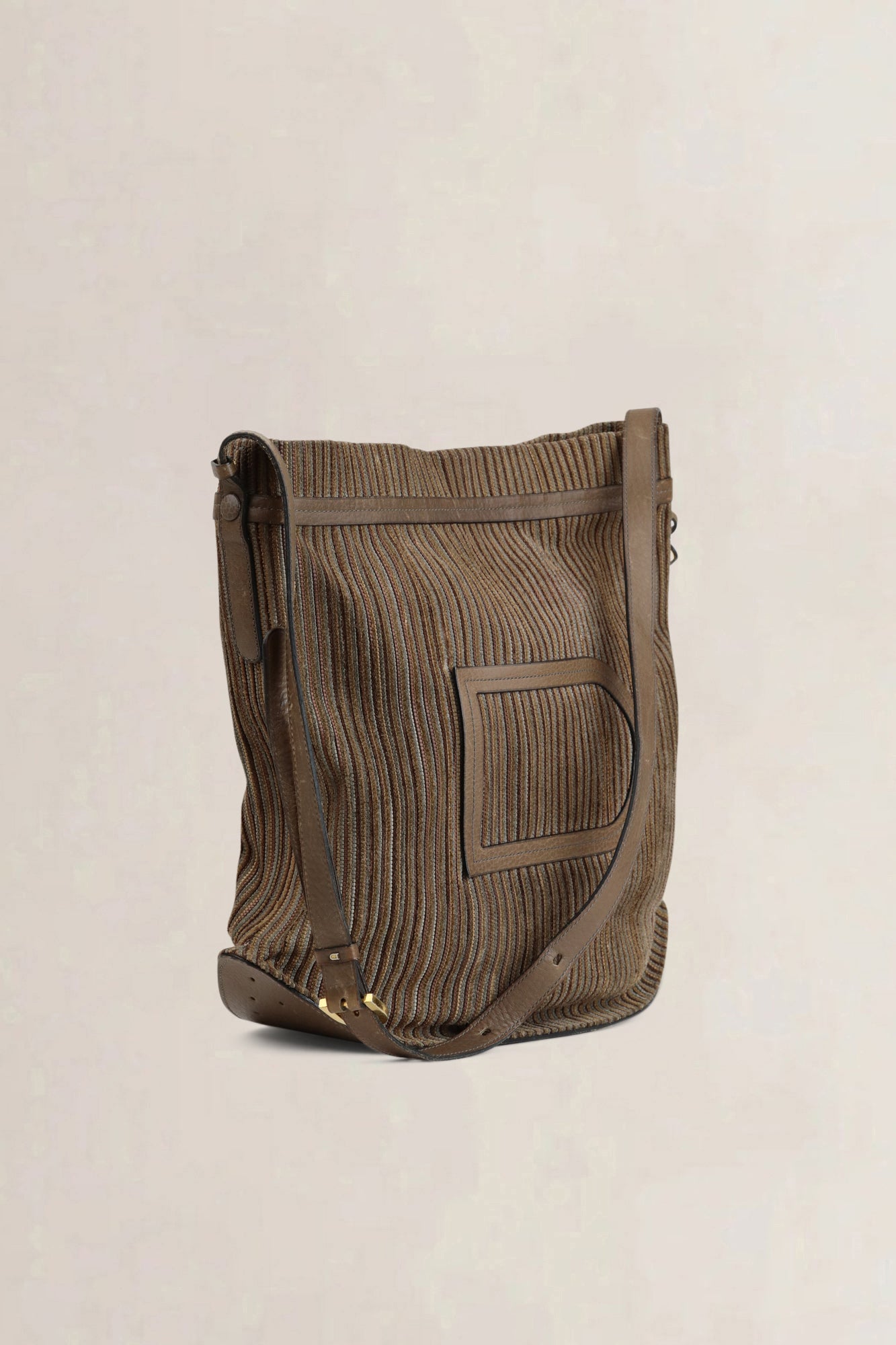 Delvaux Brown Le Pin in Toile De Cuir Leather