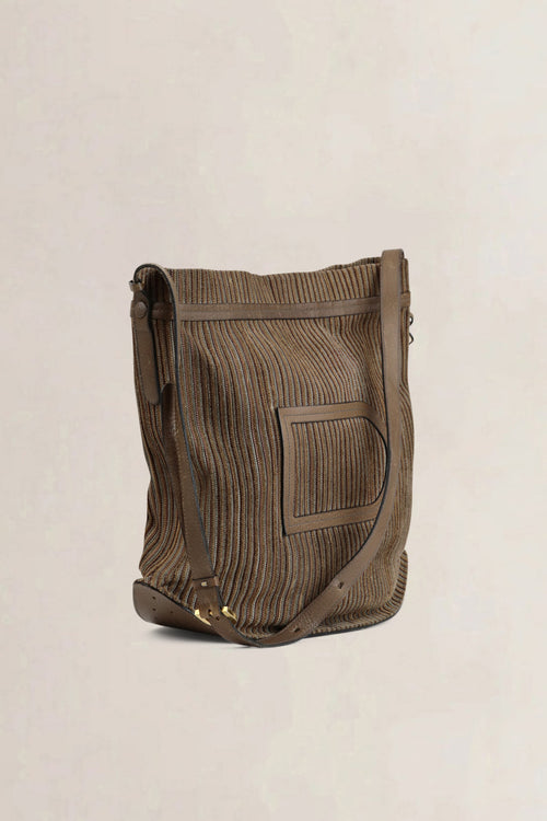 Delvaux Brown Le Pin in Toile De Cuir Leather