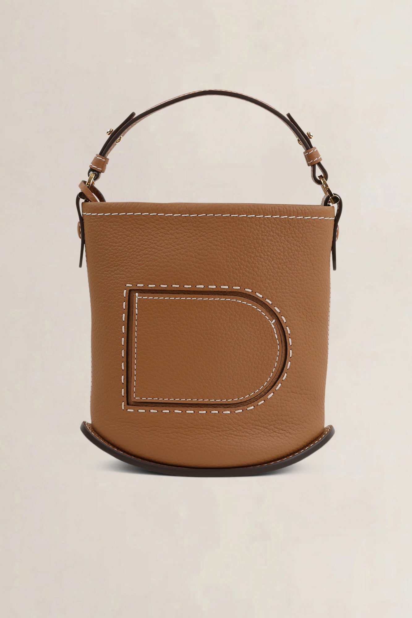 Delvaux Pin Mini Bucket Surpiqué Top Handle Bag