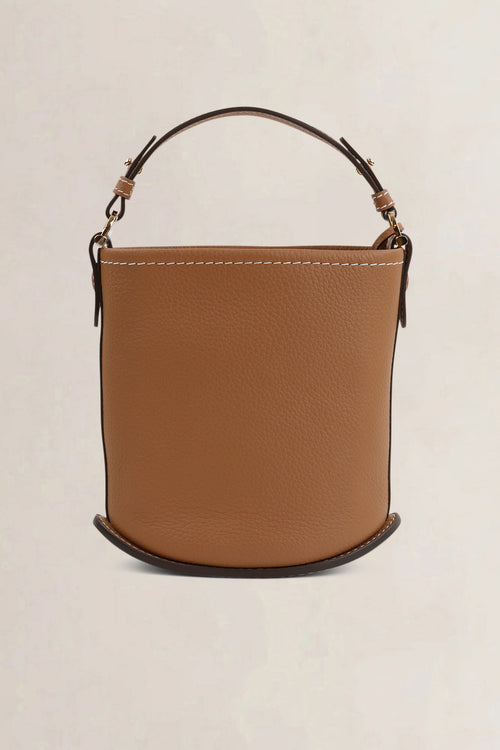 Delvaux Pin Mini Bucket Surpiqué Top Handle Bag