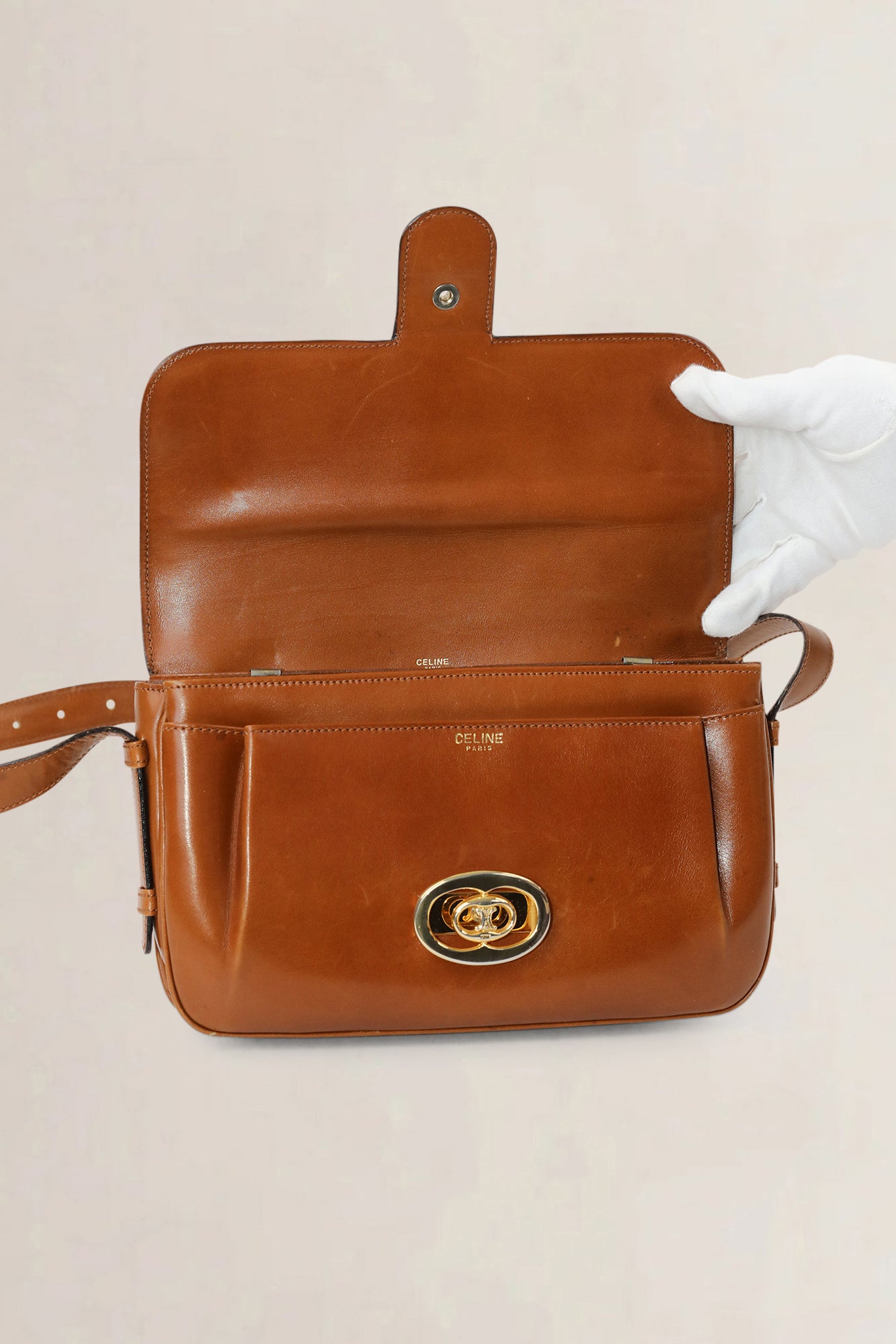 Céline Brown Vintage Crossbody Bag