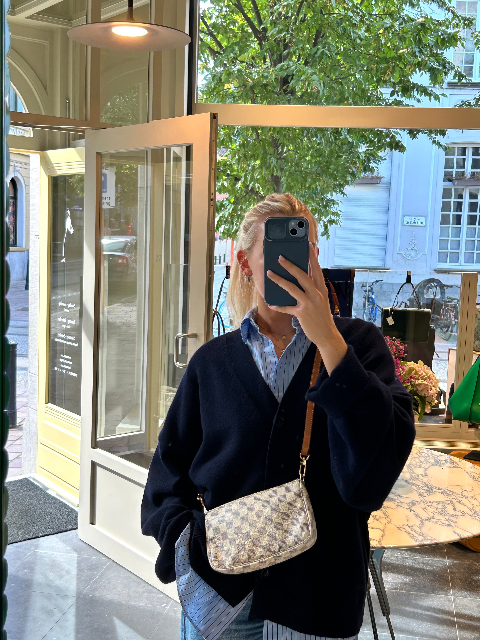 Damier Azur Pochette Accessoires Bag
