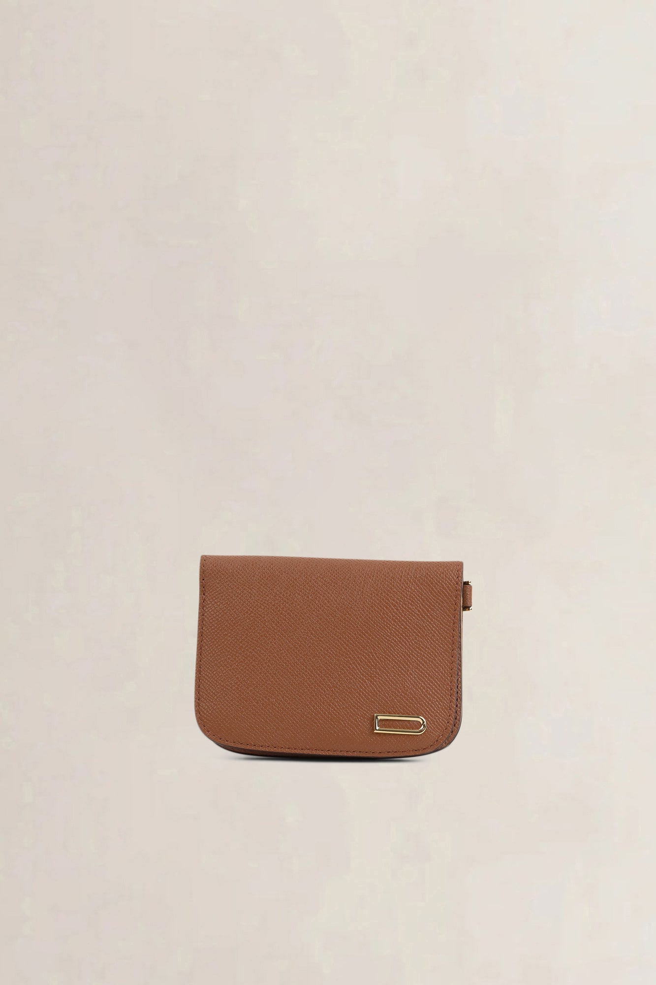 Delvaux Tan Compact Vagabond Wallet