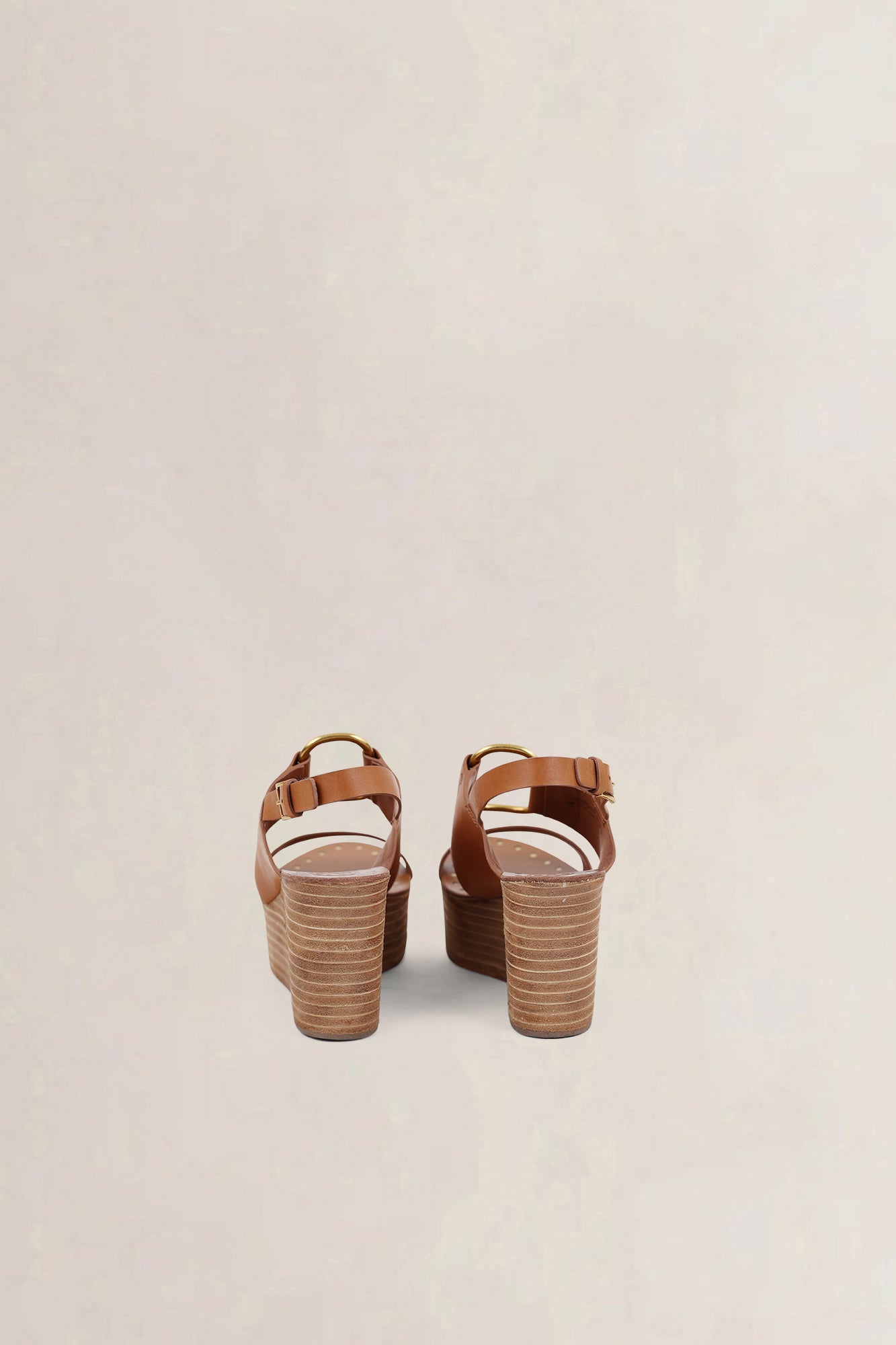 Tory Burch Brown Wedge Sandals