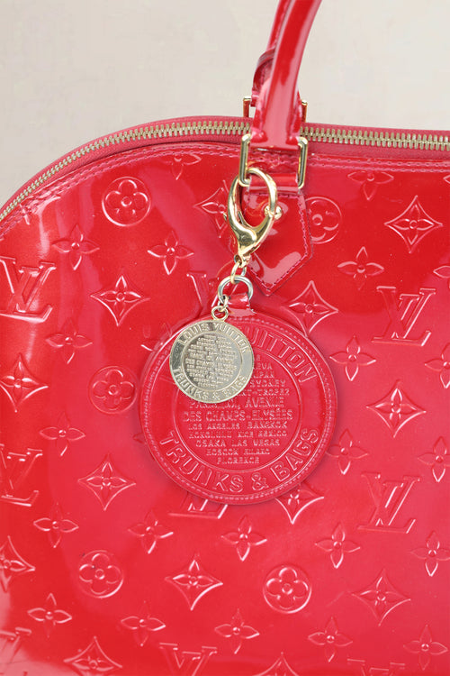 Louis Vuitton Red Patent Leather Alma GM Top Handle Bag