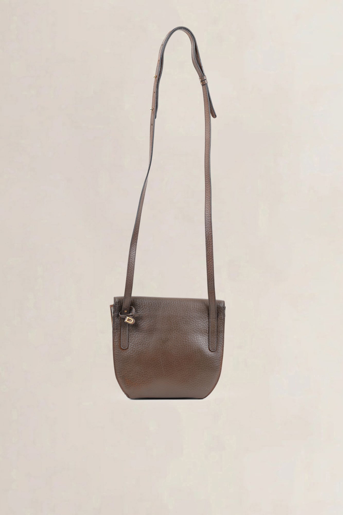 Delvaux Brown Toile De Cuir Listrac PM Crossbody Bag