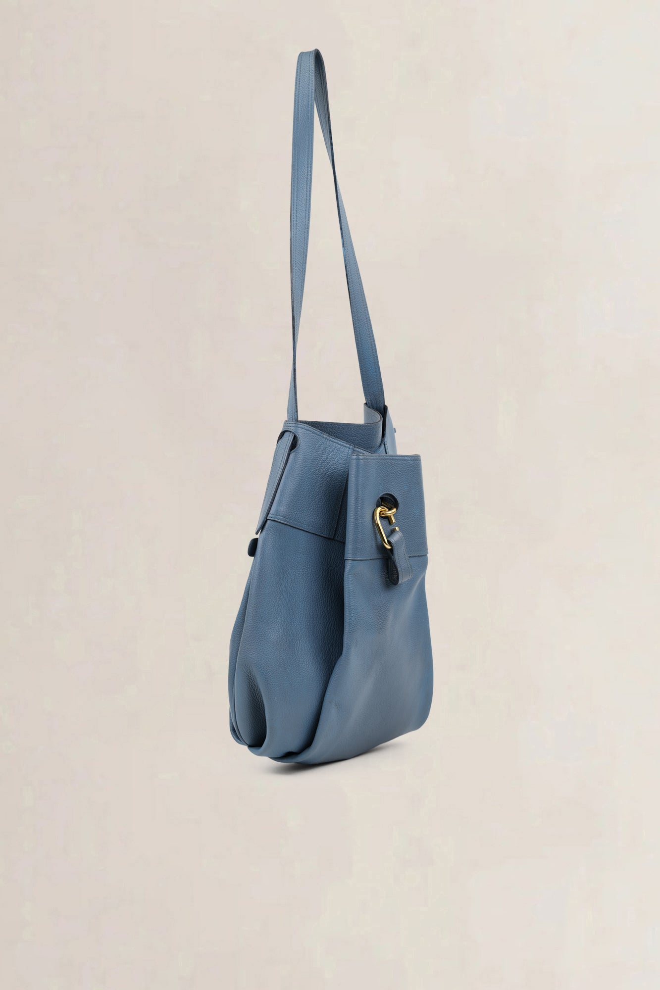 Delvaux Blue Leather Faust Shoulder Bag