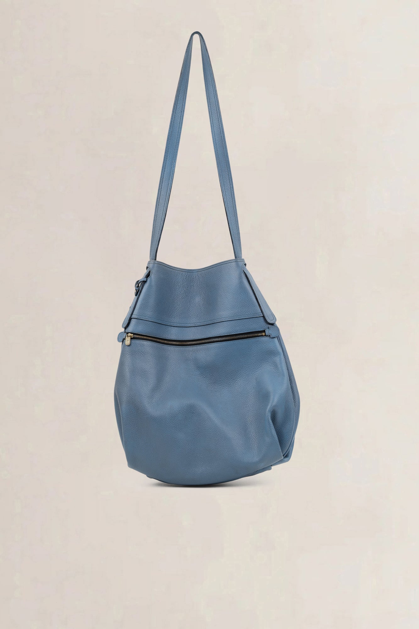 Delvaux Blue Leather Faust Shoulder Bag