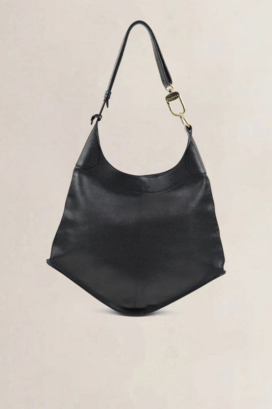 Delvaux Black Satan Shoulder Bag