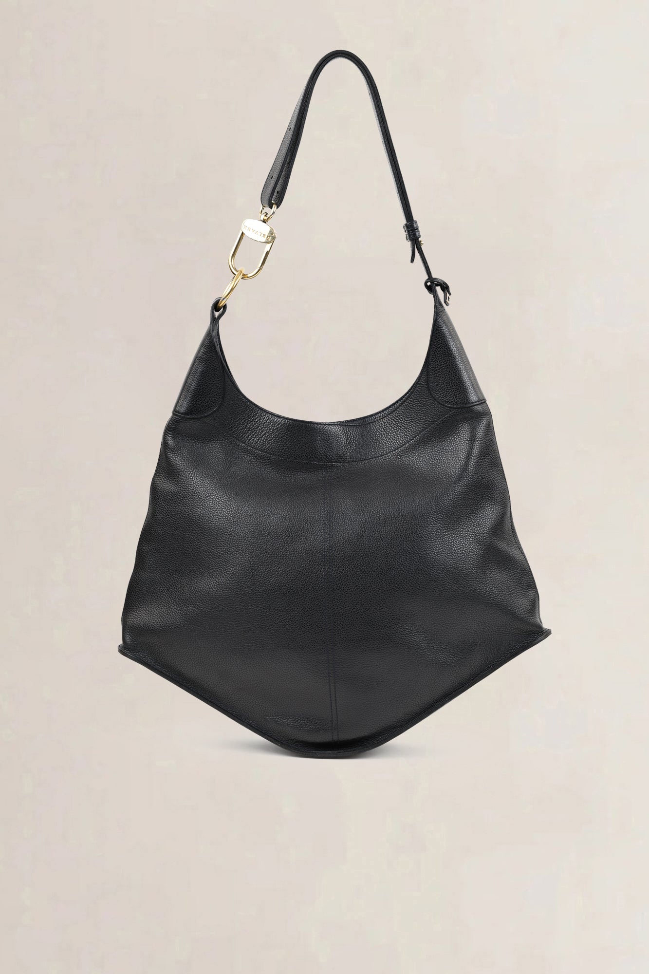 Delvaux Black Satan Shoulder Bag
