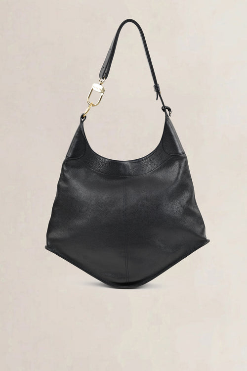 Delvaux Black Satan Shoulder Bag