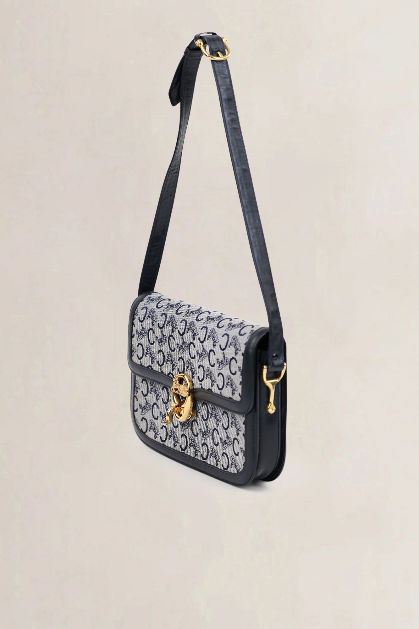 Céline Blue Monogram Crossbody Bag