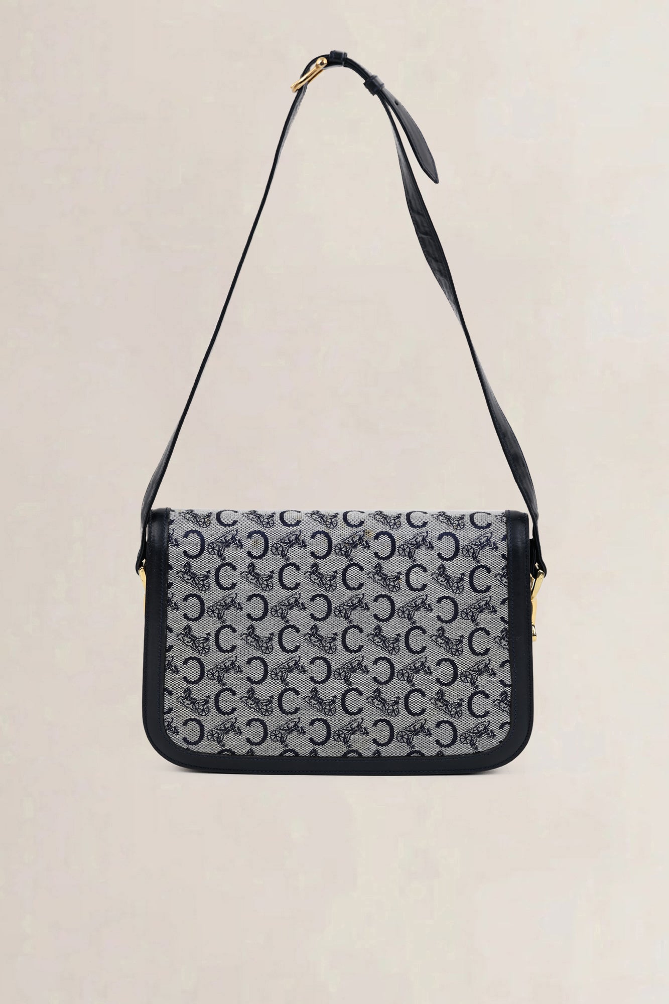 Céline Blue Monogram Crossbody Bag