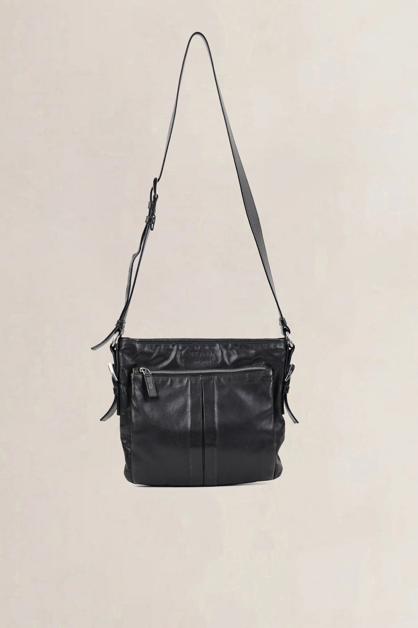 Prada Black Leather Crossbody Bag