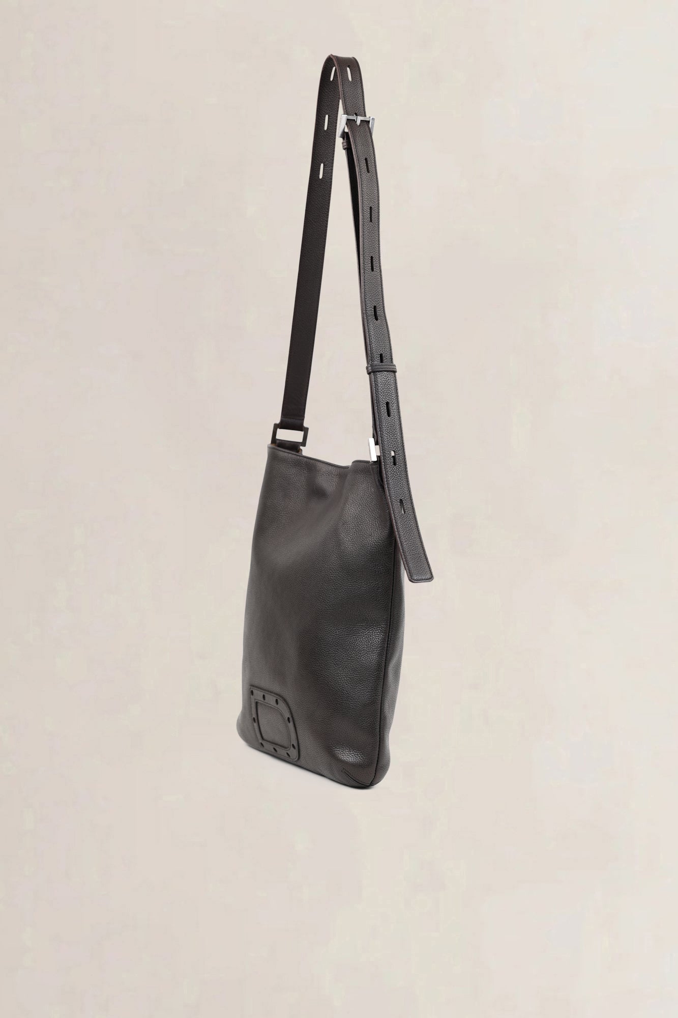 Delvaux Brown Le Louise Baudrier GM Crossbody Bag