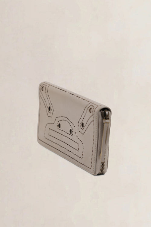 Balenciaga Beige Blackout Flap Wallet