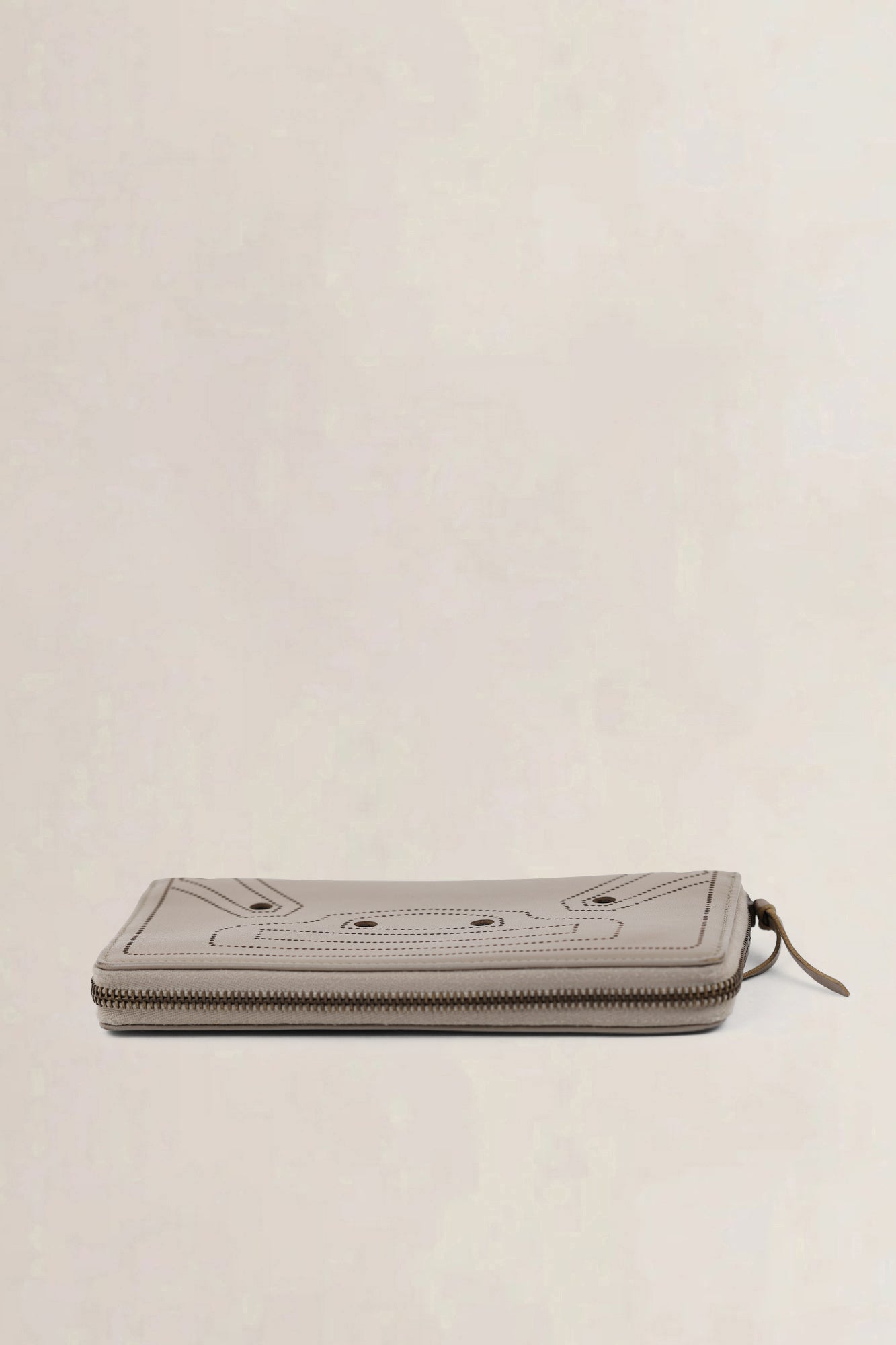 Balenciaga Beige Blackout Flap Wallet