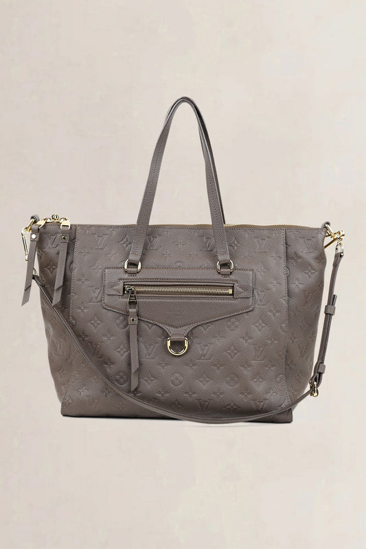 Louis Vuitton Taupe Lumineuse Empreinte Monogram Shoulder Bag