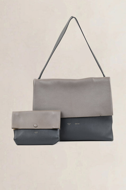 Céline Taupe/Charcoal All Soft Shoulder Bag