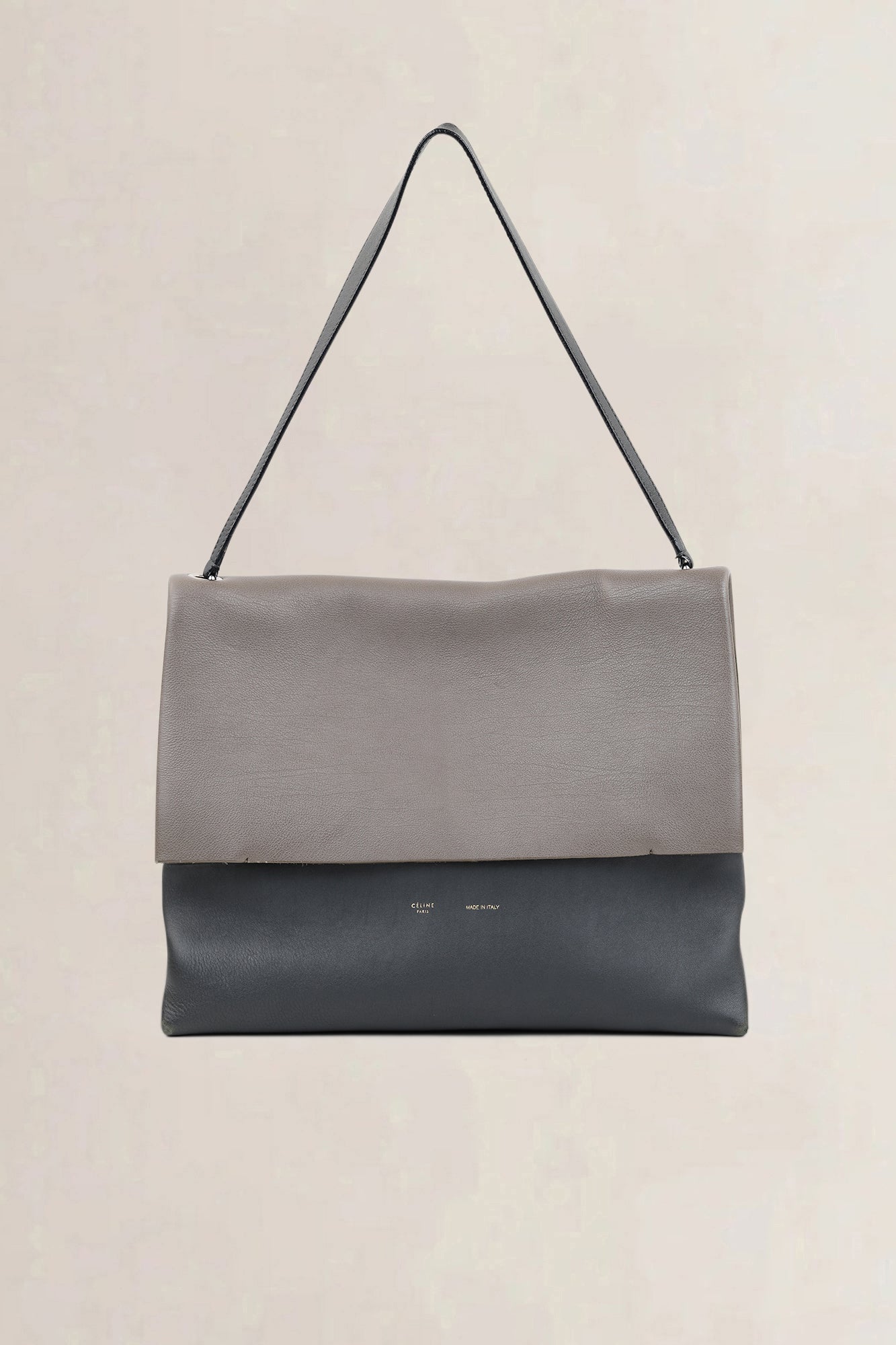 Céline Taupe/Charcoal All Soft Shoulder Bag