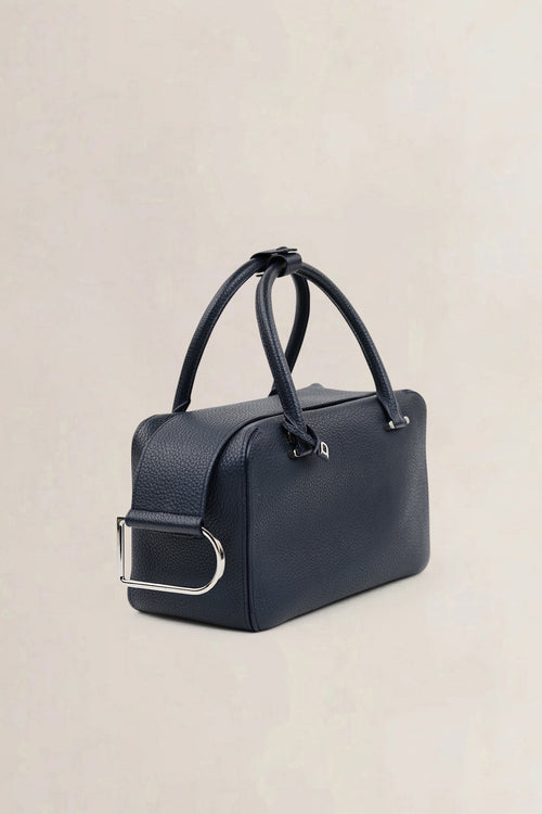 Delvaux Navy Blue Cool Box MM Crossbody Bag
