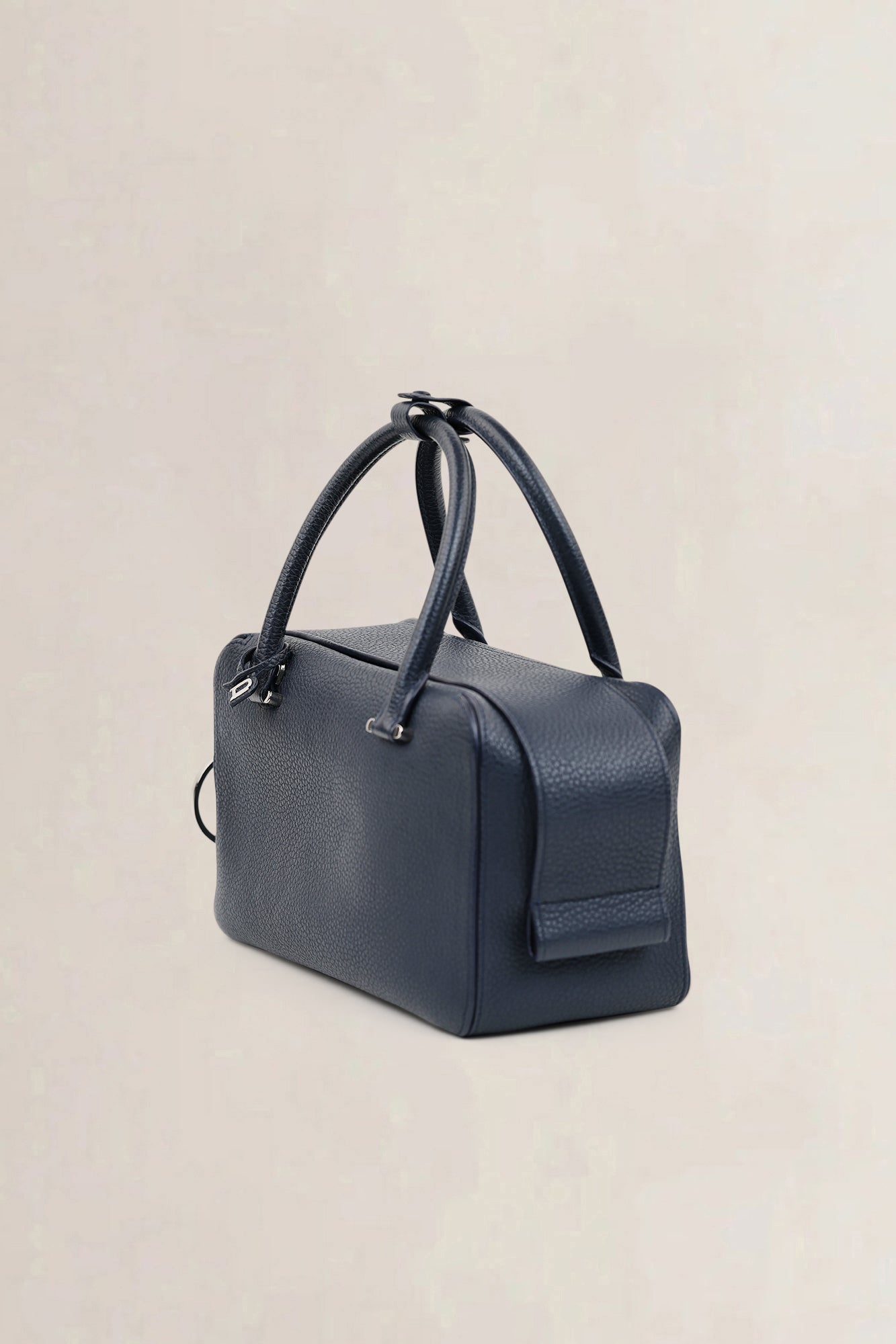 Delvaux Navy Blue Cool Box MM Crossbody Bag