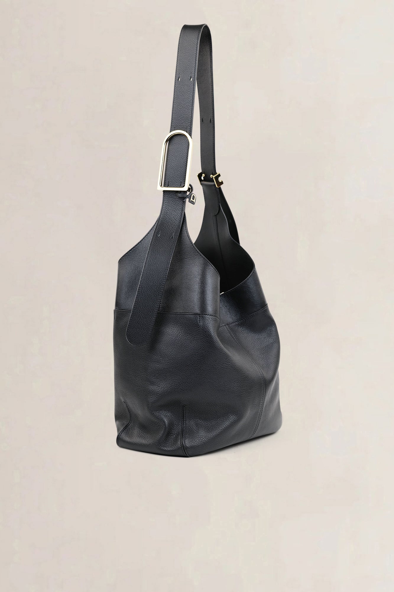 Delvaux Black So Cool MM Sellier Shoulder Bag