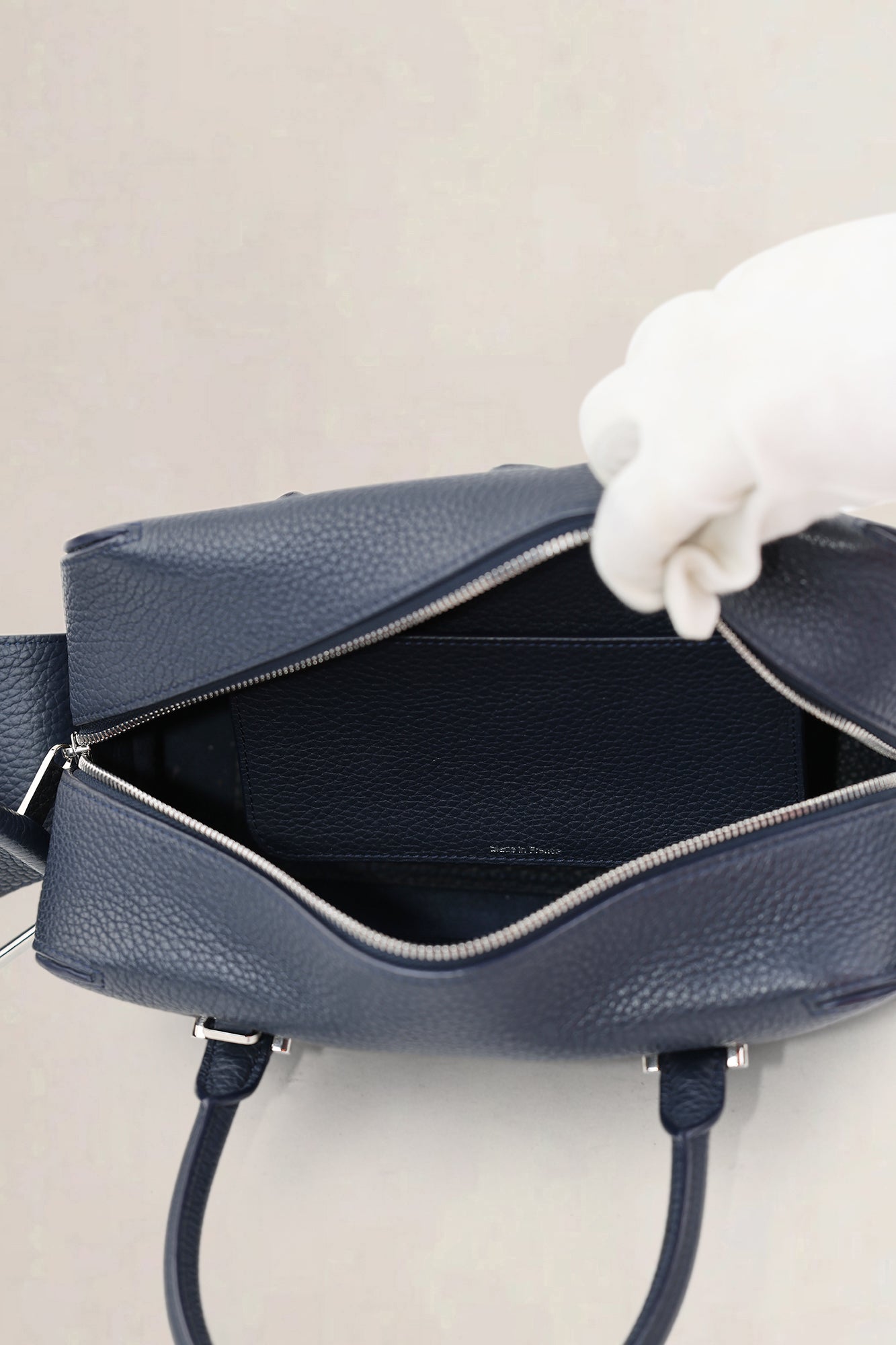 Delvaux Navy Blue Cool Box MM Crossbody Bag