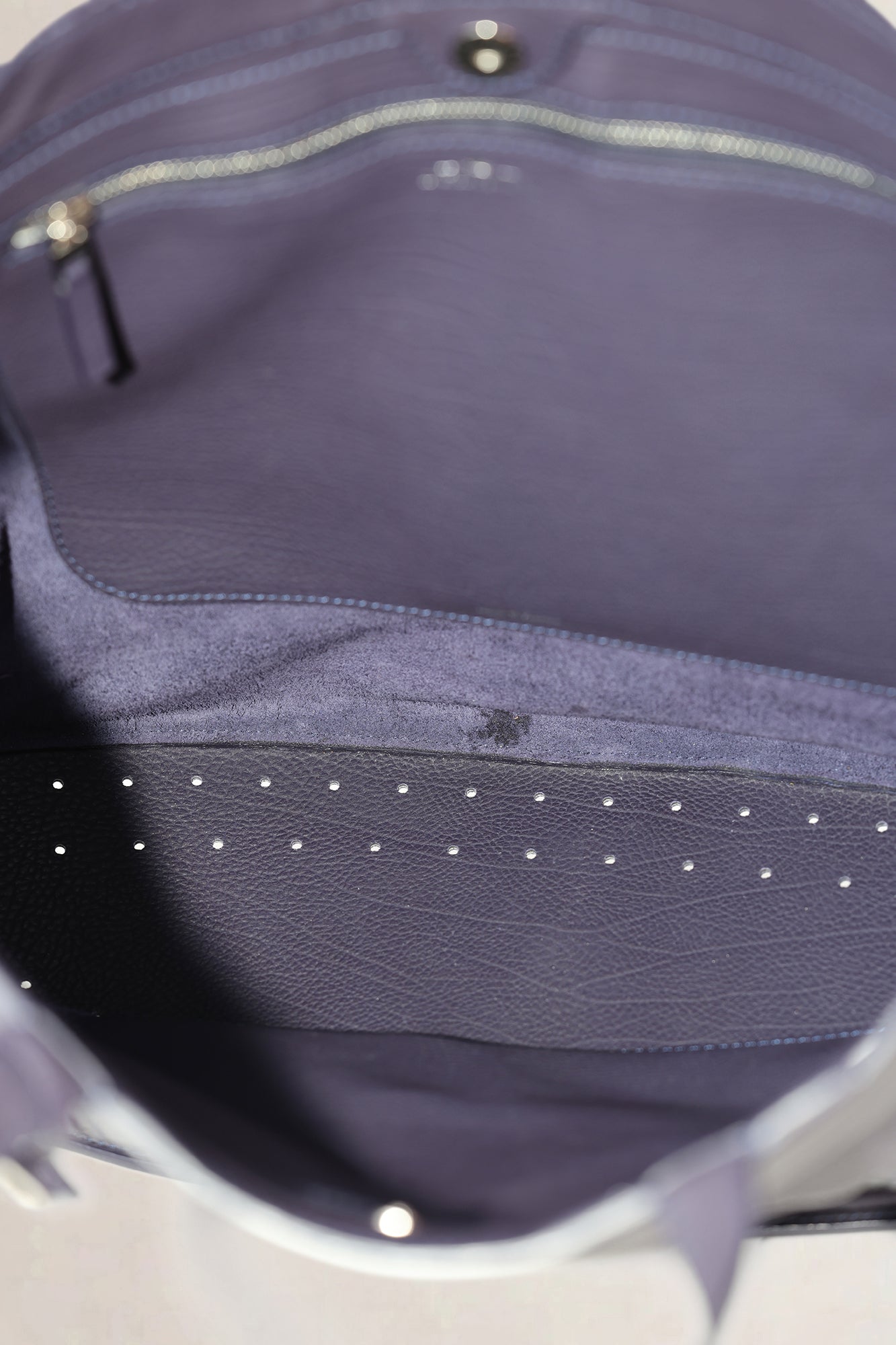 Delvaux Indigo Le Pin Cabas Crossbody Bag