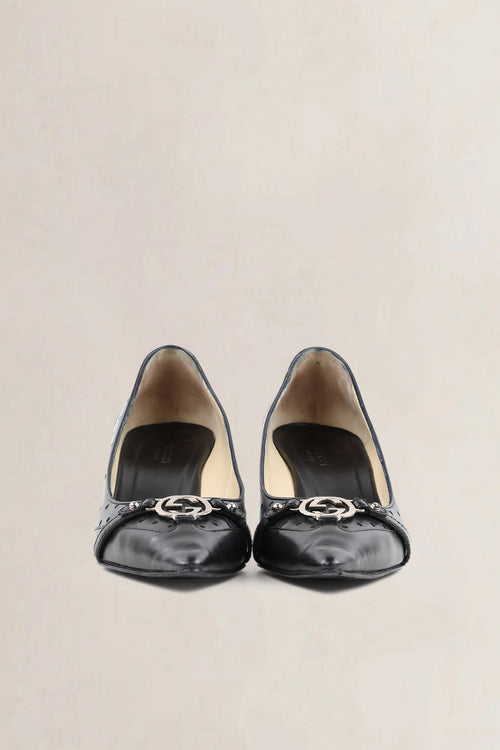 Escarpins kitten Gucci Tom Ford en cuir noir
