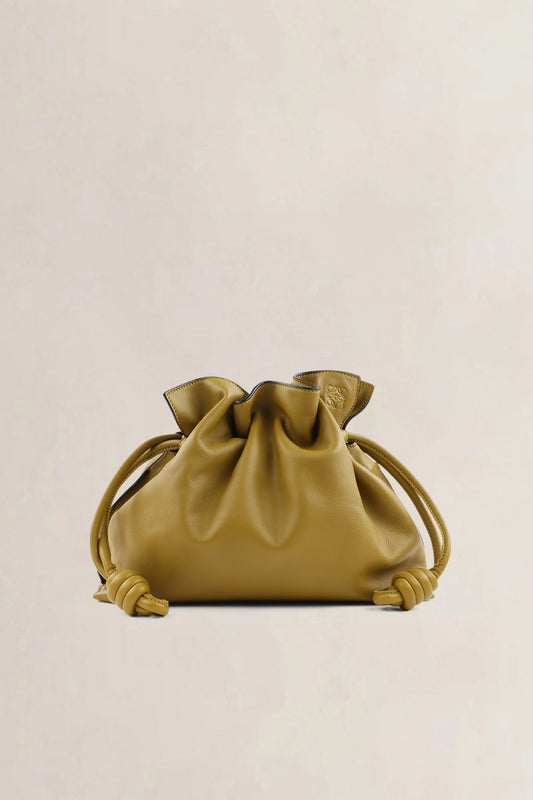 Loewe Mustard Yellow Flamenco Shoulder Bag