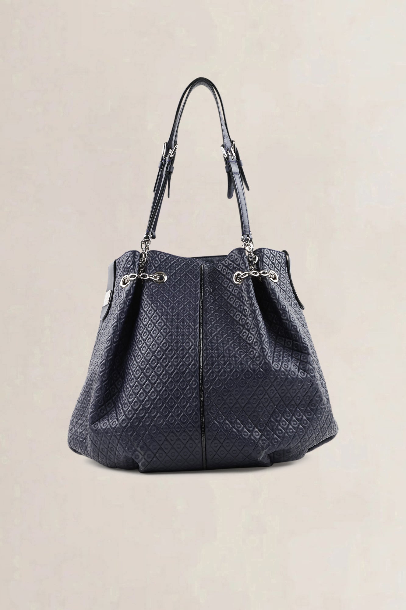 Tod's Navy Blue Patent Shoulder Bag — preloved