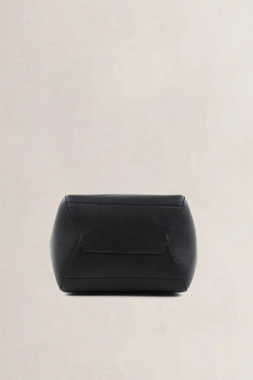 Sac seau Céline Sangle en veau noir