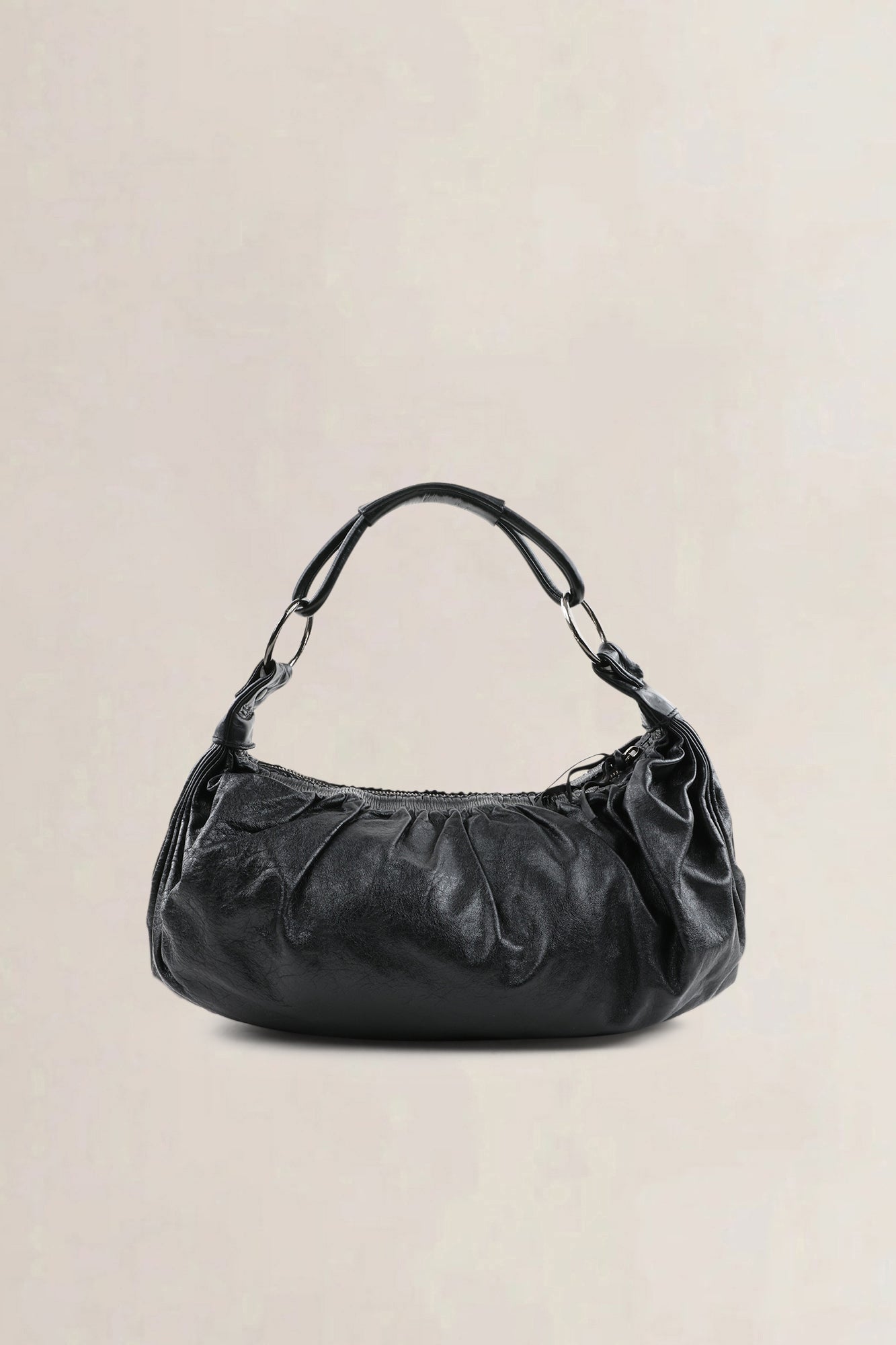 Miu Miu Black Leather Shoulder Bag — preloved