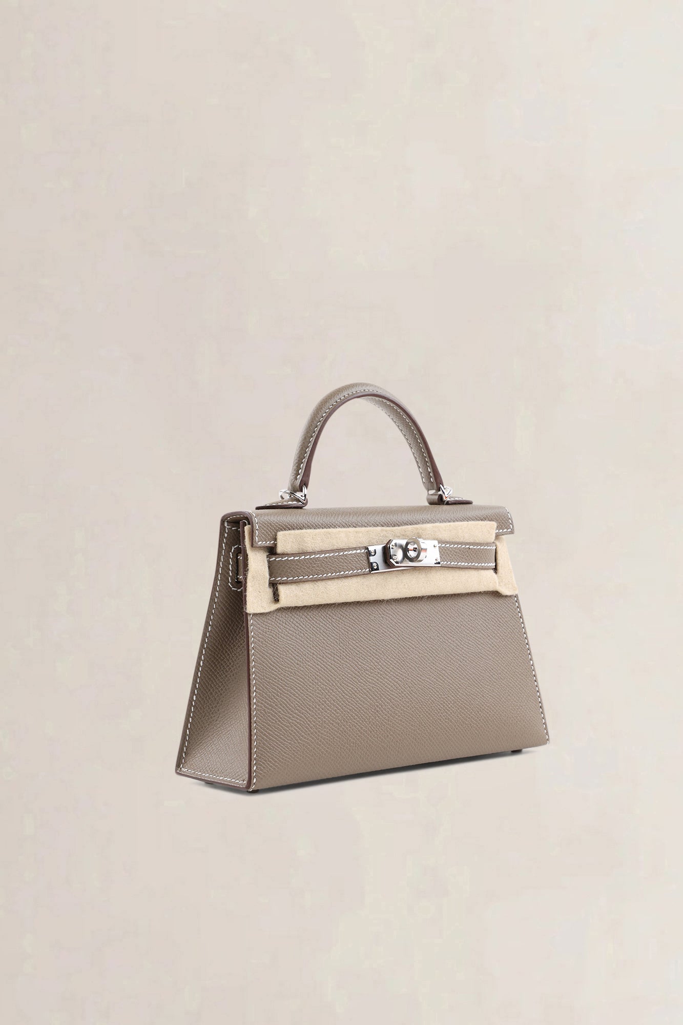 Hermès Etoupe Epsom Mini Kelly PHW