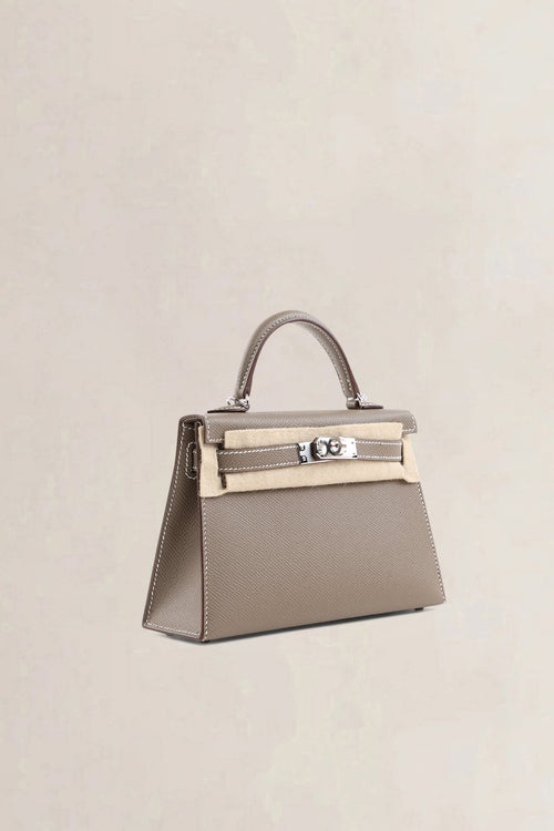 Hermès Etoupe Epsom Mini Kelly PHW