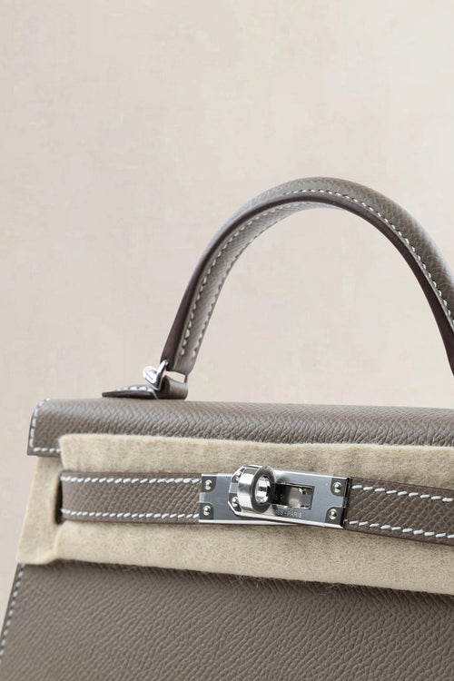 Hermès Etoupe Epsom Mini Kelly PHW